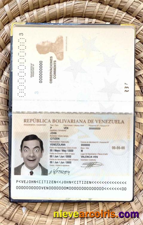Venezuela passport photolook